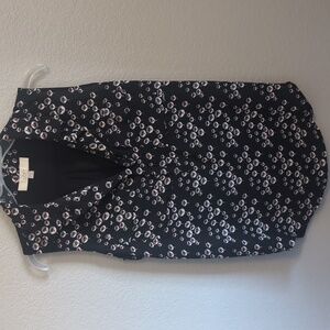 LOFT Contemporary Abstract Floral Sleeveless Top